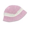 Καπέλο Τύπου Bucket με Σχέδιο Γραμμούλες Ροζ  -  0-12 Μηνών