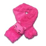 Κασκόλ Λούτρινο με Σχέδιο 3D Γατούλα Φουξ