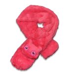 Κασκόλ Λούτρινο με Σχέδιο 3D Γατούλα Ροδί