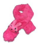 Κασκόλ Λούτρινο με Σχέδιο 3D Λαγουδάκι Φουξ