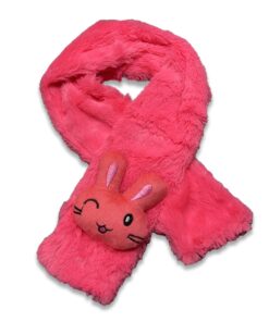 Κασκόλ Λούτρινο με Σχέδιο 3D Λαγουδάκι Ροδί