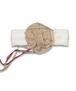 Κορδέλα για το Κεφαλάκι με Σχέδιο Λουλουδάκι Καφέ - 0-12 Μηνών 52505