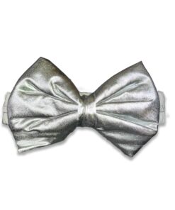 Κορδέλα για το Κεφαλάκι σε Σχέδιο Φιογκάκι Λαμέ Ασημί - Εώς 15 Ετών