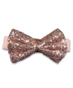 Κορδέλα για το Κεφαλάκι σε Σχέδιο Φιογκάκι Λαμέ με Πούλιες Σομόν - Εώς 15 Ετών