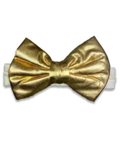 Κορδέλα για το Κεφαλάκι σε Σχέδιο Φιογκάκι Λαμέ Χρυσή - Εώς 15 Ετών