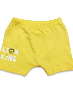 Παντελονάκι Σορτσάκι με Σχέδιο Φατσούλα Λιονταράκι “Lion King” Κίτρινο