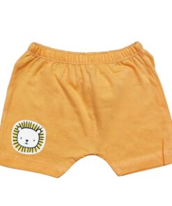 Παντελονάκι Σορτσάκι με Σχέδιο Φατσούλα Λιονταράκι Πορτοκαλί