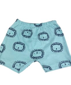 Παντελονάκι Σορτσάκι με Σχέδιο Φατσούλες Λιονταράκι Σιέλ