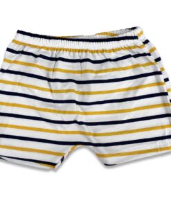 Παντελονάκι Σορτσάκι με Σχέδιο Ρίγες Άσπρο