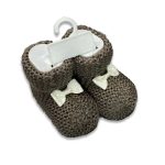 Τερλίκια Πλεκτά με Φιογκάκι - Καφέ - 52925