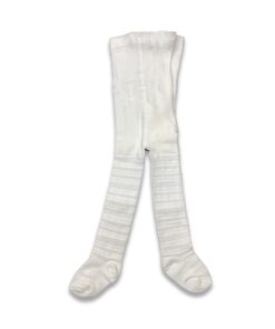 Βρεφικό Καλσόν με Κεντητό Σχέδιο Άσπρο