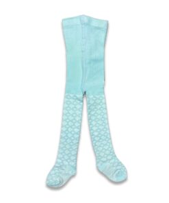 Βρεφικό Καλσόν με Σχέδιο Ανάγλυφο Καρό Τιρκουάζ