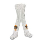 Βρεφικό Καλσόν με Σχέδιο Αρκουδάκι και Ρίγες Γκρι