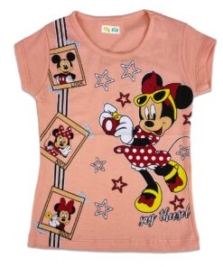 Παιδική Μπλουζίτσα με Ήρωα Κινουμένων Σχεδίων και Αστεράκια "Say Cheese" - Σομόν (54246)