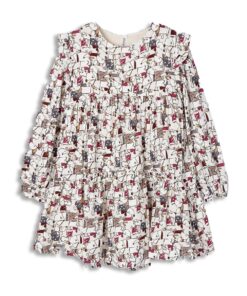Mayoral Φόρεμα Μακρυμάνικο με Σχέδιο Σκυλάκια (12-04966-056)