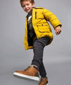 Mayoral Μπουφαν Μακρύ με Κουκούλα Μουσταρδί (12-04461-076)