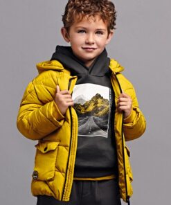 Mayoral Μπουφαν Μακρύ με Κουκούλα Μουσταρδί (12-04461-076)