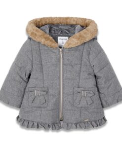 Mayoral Μπουφανάκι Ενισχυμένο με Κουκούλα Γκρι (12-02437-025)