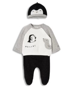 Mayoral Σετ Μπλουζίτσα, Παντελονάκι και Σκουφάκι "Hello!" (12-02513-020)