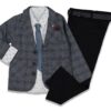 Σετ Κοστούμι και Γραβάτα με Πουκάμισο με Σχεδιάκια
