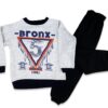 Σετ Μπλουζίτσα και Παντελονάκι με Σχέδιο "Bronx 5" Γκρι