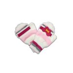 Χειμερινά Κλειστά Γάντια με Σχέδιο 3D Πεταλούδα Άσπρα