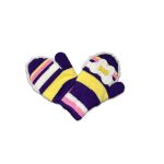 Χειμερινά Κλειστά Γάντια με Σχέδιο 3D Πεταλούδα Μοβ