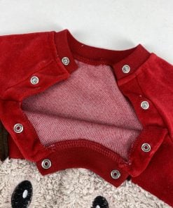 Φορμάκι Fleece με Σχέδιο Φατσούλα Ταράνδου Κόκκινο Φορμάκι Fleece με Σχέδιο Φατσούλα Ταράνδου Κόκκινο