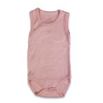 Κορμάκι Αμάνικο Μονόχρωμο σε Σομόν Χρώμα