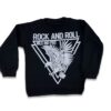 Μπλούζα με Σχέδιο Αετό “Rock And Roll” Μαύρη