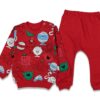 Βρεφικό Σετ Μπλουζίτσα και Παντελονάκι με Ήρωες Κινουμένων Σχεδίων - Κόκκινο 59942