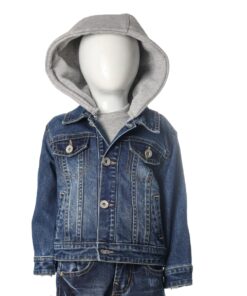 Joyce Μπουφαν με Αποσπώμενη Κουκούλα - Μπλου Τζιν (2294404)