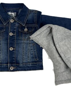 Joyce Μπουφαν με Αποσπώμενη Κουκούλα - Μπλου Τζιν (2294404)