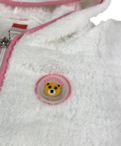 Joyce Γούνινη Fleece Ζακέτα με Κουκούλα και Αυτάκια - Άσπρη (2263403)