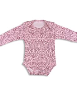 Κορμάκι με Γεωμετρικά Σχέδια σε Χρώμα Σομόν