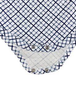 Κορμάκι με Καρό Σχέδιο σε Χρώμα Μπλε