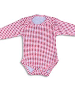 Κορμάκι με Σχέδιο Παζλ σε Χρώμα Κόκκινο