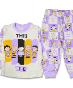 Παιδικό Σετ Μπλουζίτσα και Παντελονάκι με Ήρωα Κινουμένων Σχεδίων "Nice Girl" - Λιλά (61873)