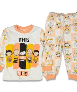 Παιδικό Σετ Μπλουζίτσα και Παντελονάκι με Ήρωα Κινουμένων Σχεδίων "Nice Girl" - Σομόν (61879)