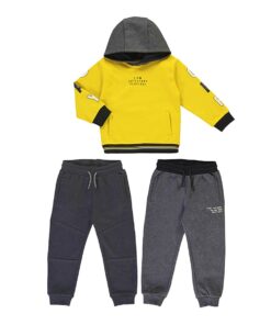 Mayoral Σετ Φούτερ Μπλούζα και 2 Παντελόνια "Let's Start Playing" (12-04851-028)