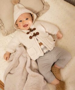 Mayoral Ζακέτα Πλεκτή Μοντγκόμερι με κουκούλα - Μπεζ (12-02392-043)