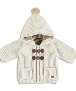 Mayoral Ζακέτα Πλεκτή Μοντγκόμερι με κουκούλα - Μπεζ (12-02392-043)