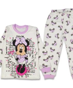 Παιδικό Σετ Μπλουζίτσα και Παντελονάκι με Ήρωα Κινουμένων Σχεδίων – Λιλά (63891)