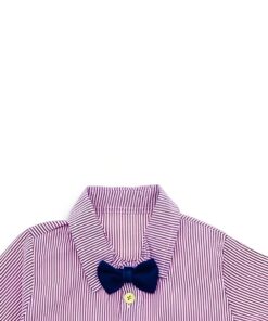 Σετ Πουκάμισο με Ριγέ Σχέδιο, Τζιν Παντελόνι και Παπιγιόν