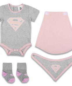 DC Σετ 4 Κομμάτια με Κορμάκι, Σαλιάρα, Κάλτσες και Μπέρτα - Superwoman DC Σετ 4 Κομμάτια με Κορμάκι, Σαλιάρα, Κάλτσες και Μπέρτα - Superwoman