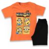 Παιδική Σετ Μπλουζίτσα και Σορτσάκι με Ήρωα Κινουμένων Σχεδίων - Πορτοκαλί (65496)