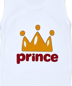Κορμάκι με Σχέδιο "Prince"- Άσπρο