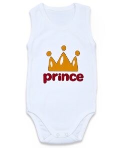 Κορμάκι με Σχέδιο "Prince"- Άσπρο