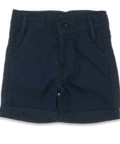 Σετ Κοντομάνικο Πουκάμισο Ριγέ με Παπιγιόν και Σορτσάκι - Γαλάζιο