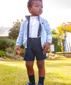 Σετ Πουκάμισο Λινό και Σορτσάκι Καμπαρντινέ (23-01297-077)